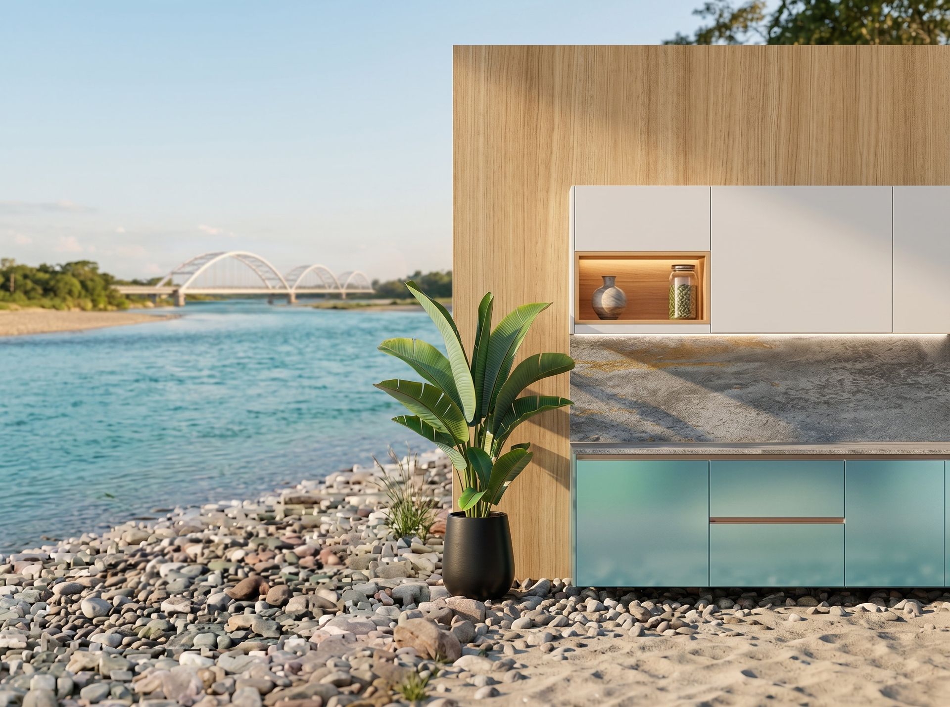 Concepto Altaviza junto al río Ariari, Meta